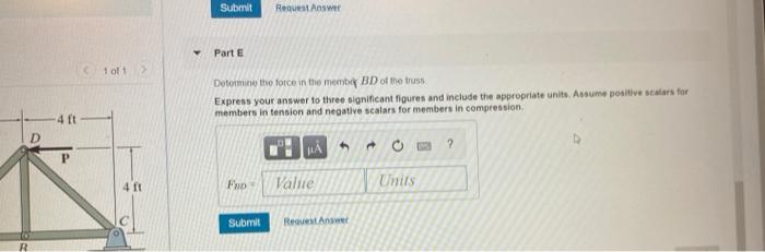Solved Determine the force in each member of the truss Site | Chegg.com