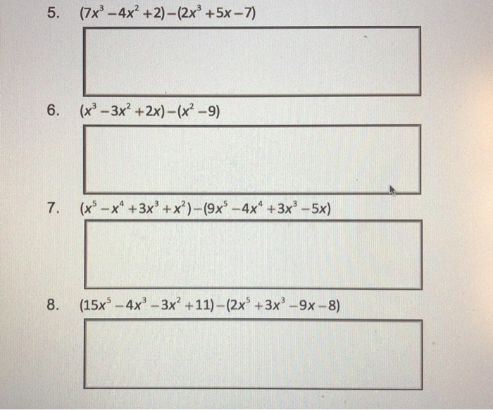 simplest form polynomials calculator
Solved: Subtract The Polynomials, Showing All The Steps Ne ... simplest form polynomials calculator
Solved: Subtract The Polynomials, Showing All The Steps Ne ...
