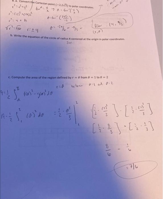Solved Can someone solve part b for me with the work written | Chegg.com