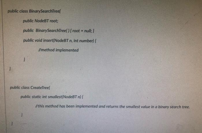 Solved A.) write a method that takes the root of this binary | Chegg.com