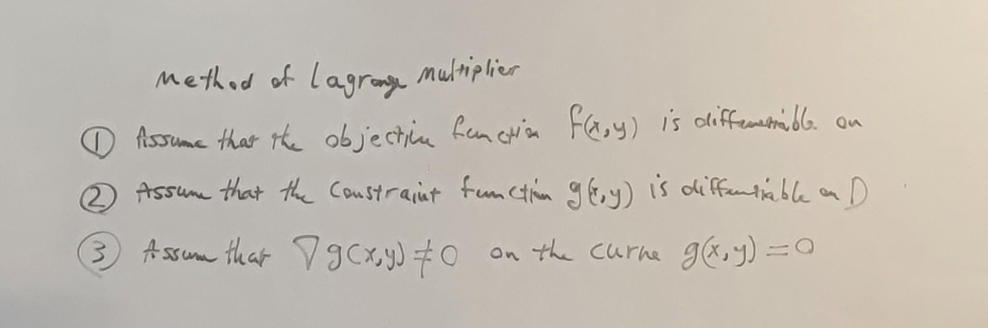 I learned how the method of Lagrange multipliers
