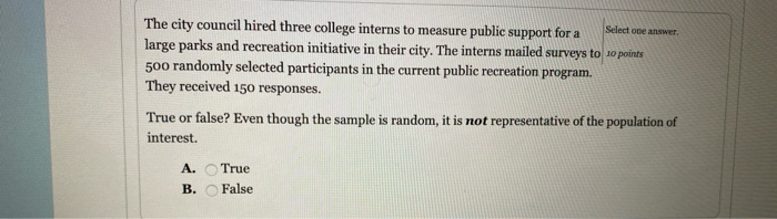 Solved Select One Answer The City Council Hired Three | Chegg.com