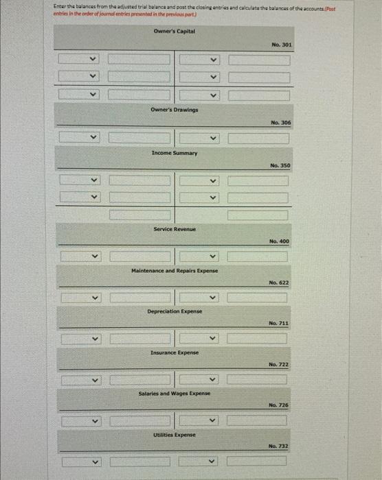 Solved The completed financial statement columns of the | Chegg.com
