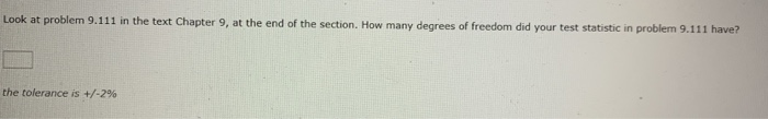 Solved Look at problem 9.111 in the text Chapter 9, at the | Chegg.com