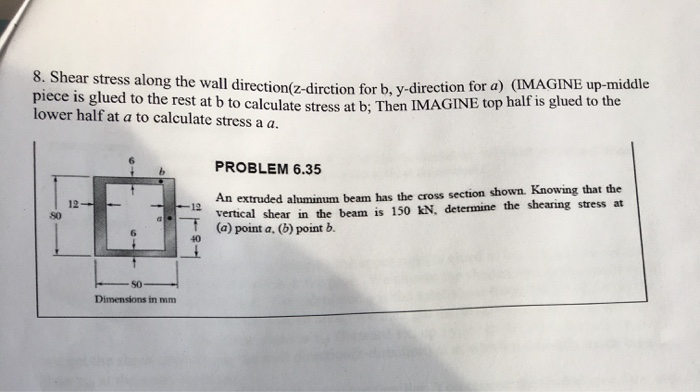 Solved 8. Shear stress along the wall direction(z-dirction | Chegg.com