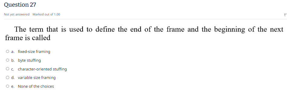 Solved Not yet answered Marked out of 1.00The term that is | Chegg.com