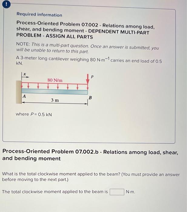 Solved ! Required Information Process-Oriented Problem | Chegg.com