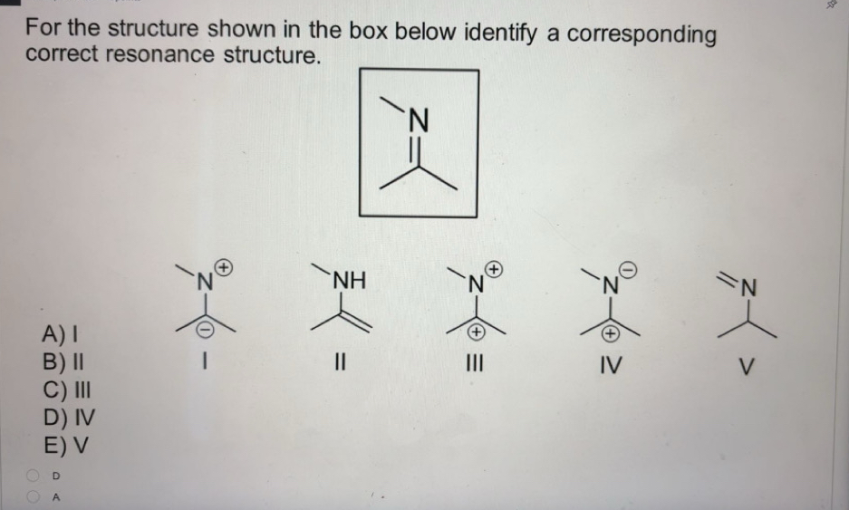Solved For the structure shown in the box below identify a | Chegg.com