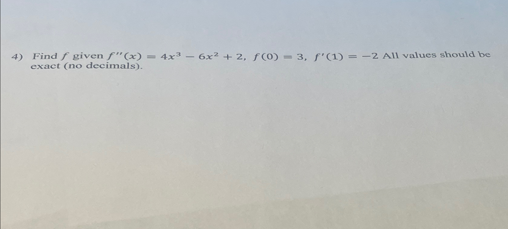 given f x )=- 3x 2 6x find f (- 4