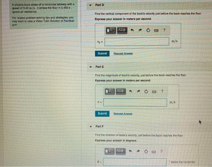 Solved Find the height of the tabletop above the floor