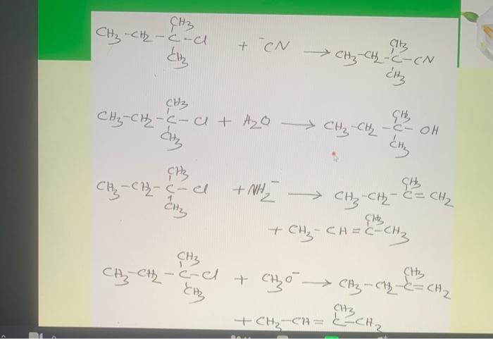 ???
CH3-CH2-C-a
???
+ CN
???
??3-??2-c-c
CH?
S?
CH3-CH2-c-a + A2O-> CH3-CH2-C- OH
???
???
+ NH2
??
CH3-CH2-C-CN
CH3
SAL
-> CH