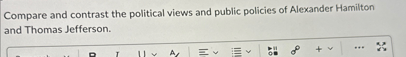 Alexander hamilton and thomas online jefferson compare and contrast