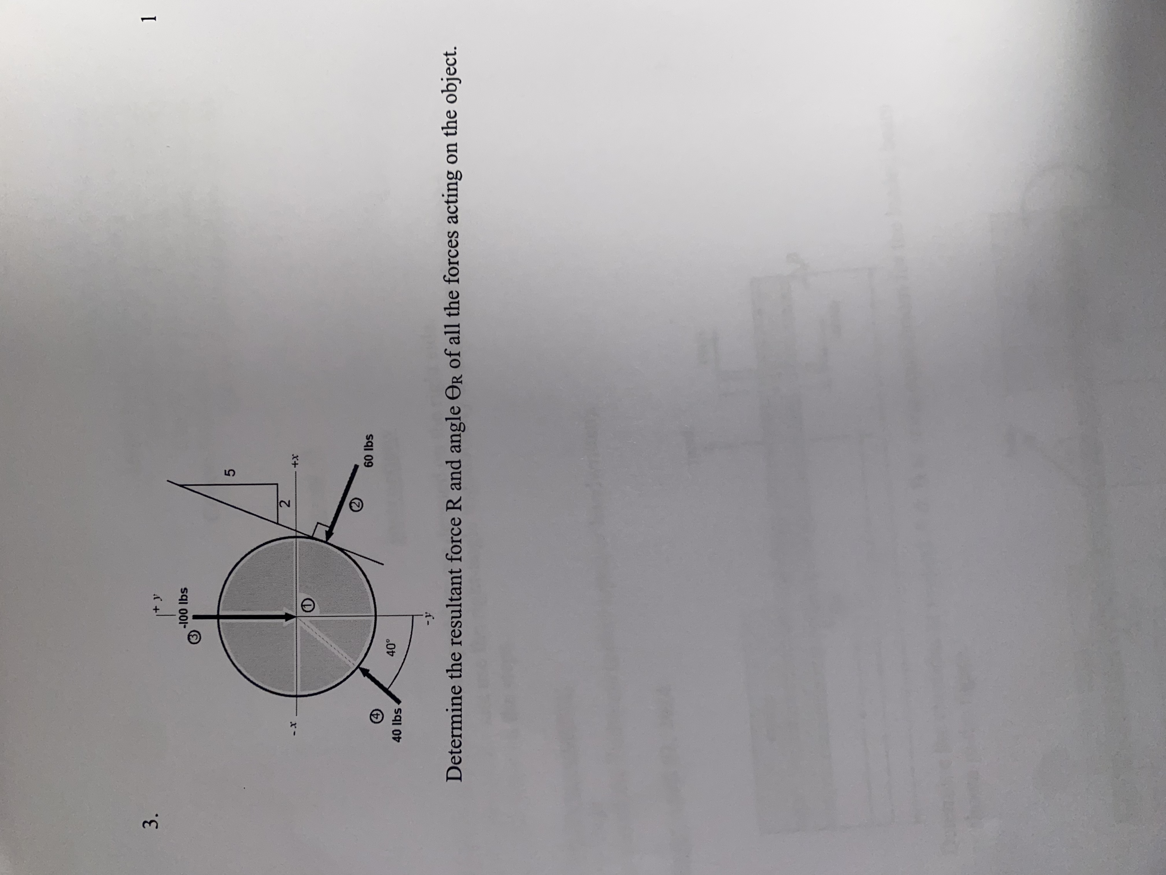 Solved Determine the resultant force R ﻿and angle ΘR ﻿of all | Chegg.com