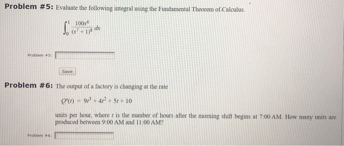 Solved Problem #5: Evaluate the following integral using the | Chegg.com