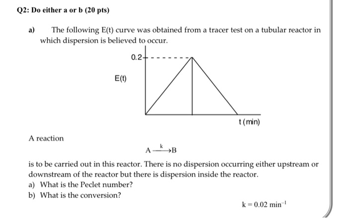 Solved Q2: Do Either A Or B (20 Pts) A) The Following E(t) | Chegg.com