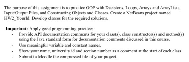 The purpose of this assignment is to practice OOP | Chegg.com