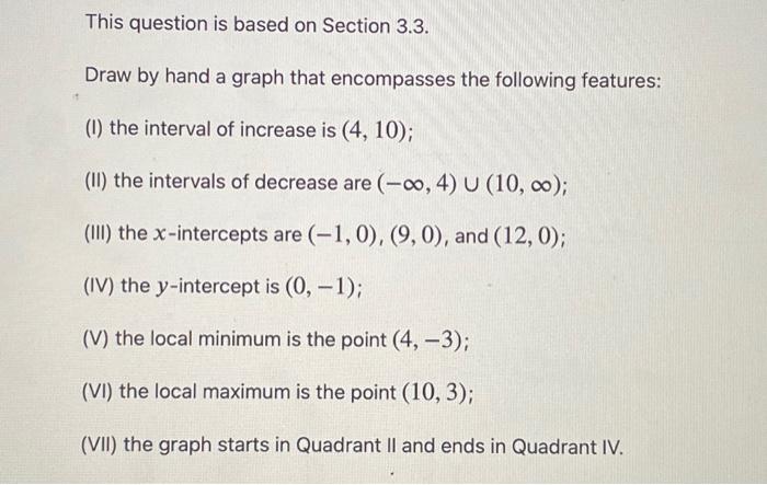 Solved This Question Is Based On Section 3 3 Draw By Hand A Chegg