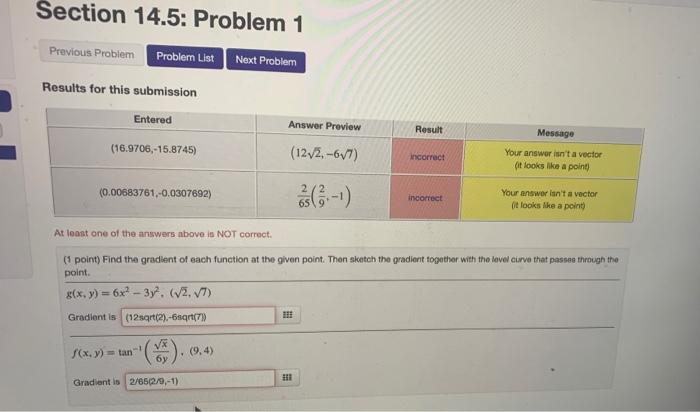 Solved Section 14.5: Problem 1 Previous Problem Probler List | Chegg.com
