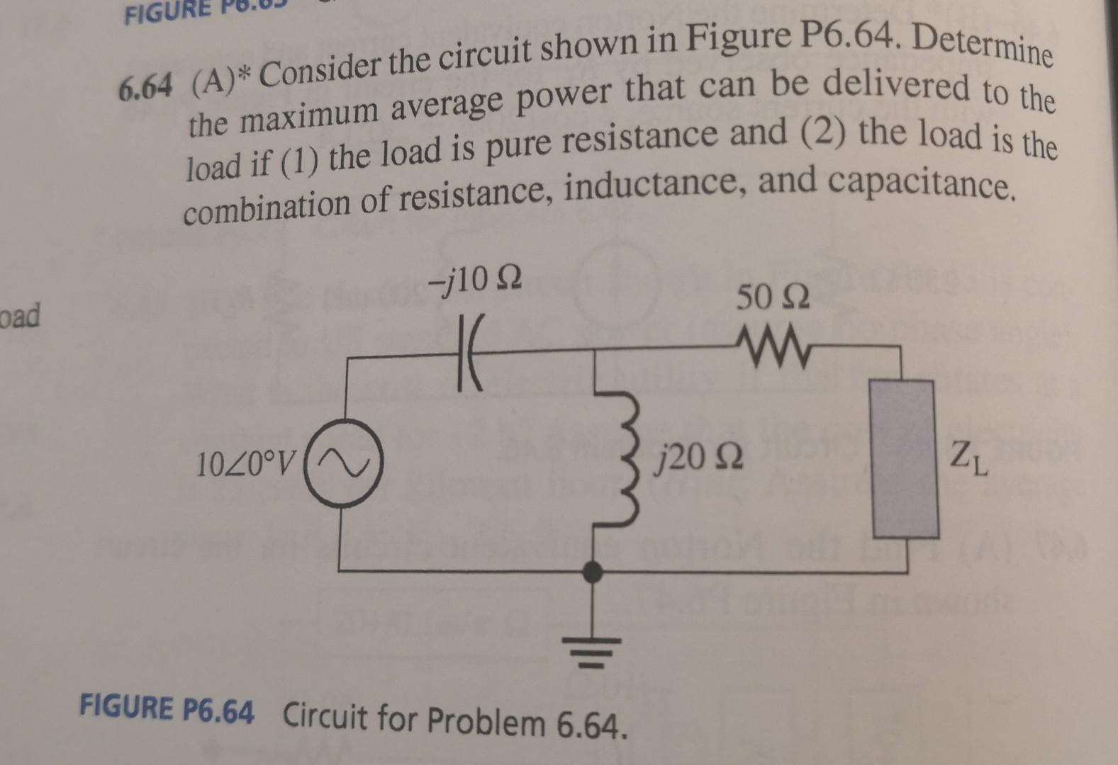 Solved FIGURE 6.64 (A)* Consider the circuit shown in Figure | Chegg.com