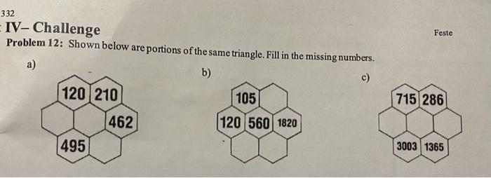 Solved IV-Challenge Problem 12: Shown below are portions of | Chegg.com