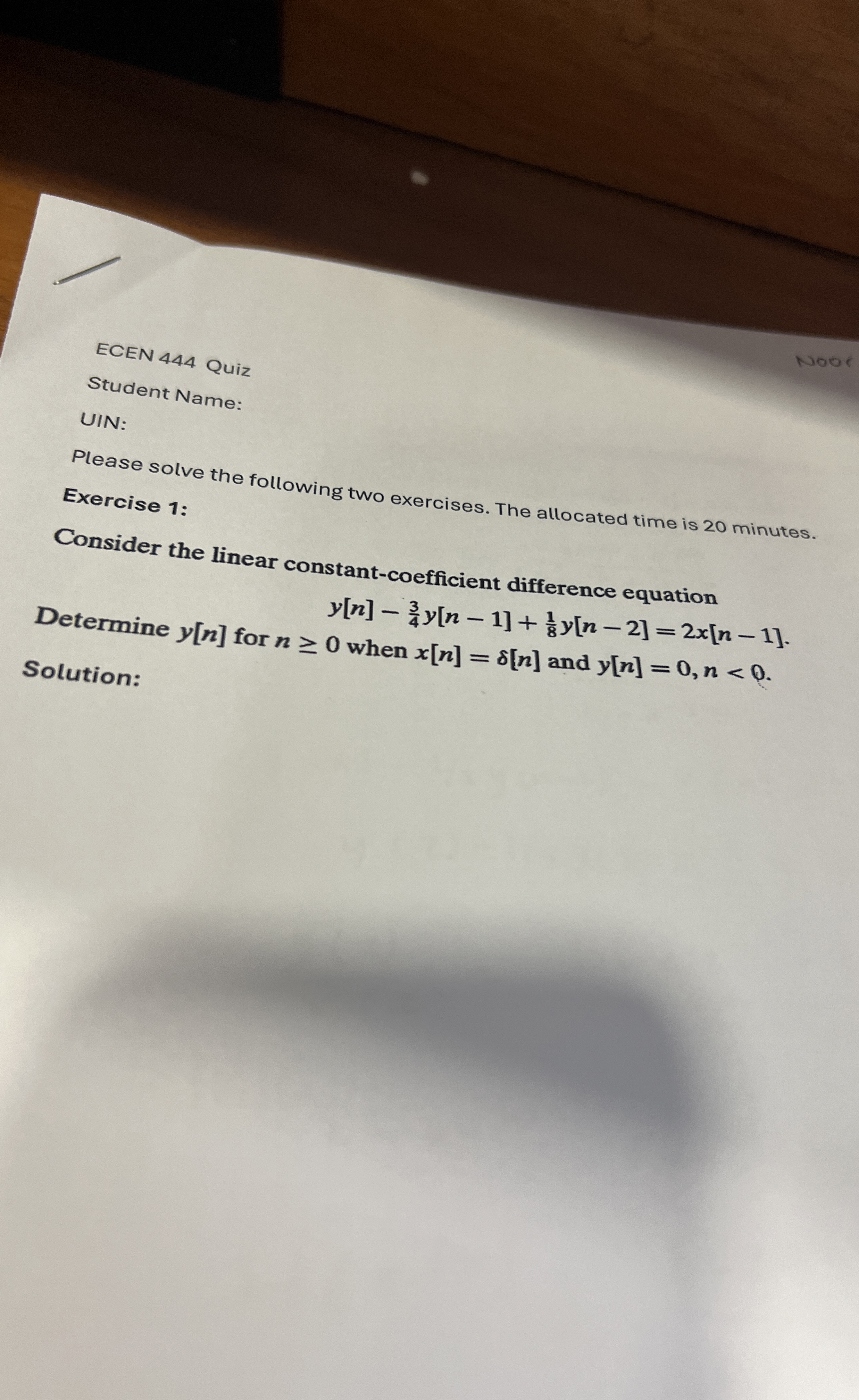 Solved Please solve the following two exercises. The | Chegg.com