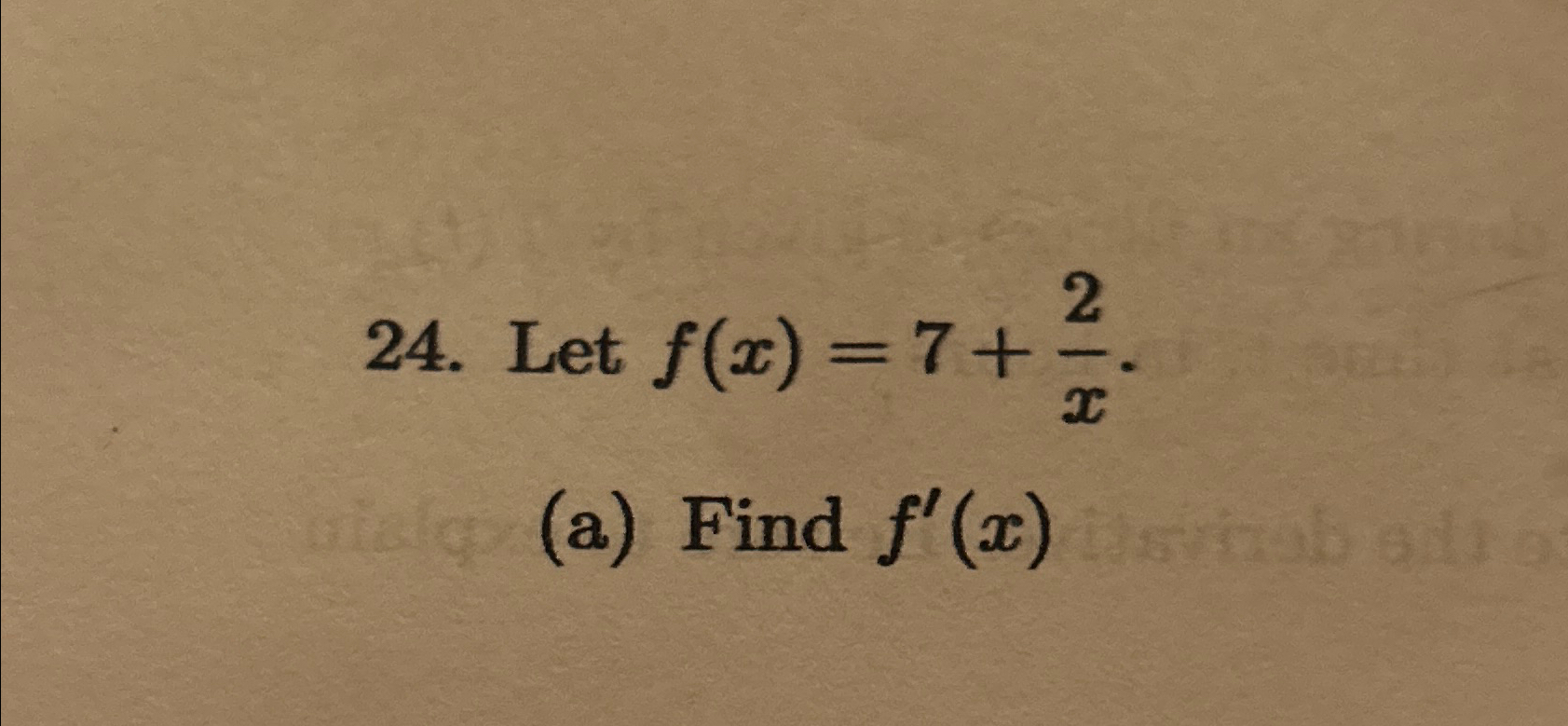 Solved Let F X 7 2x A ﻿find F X