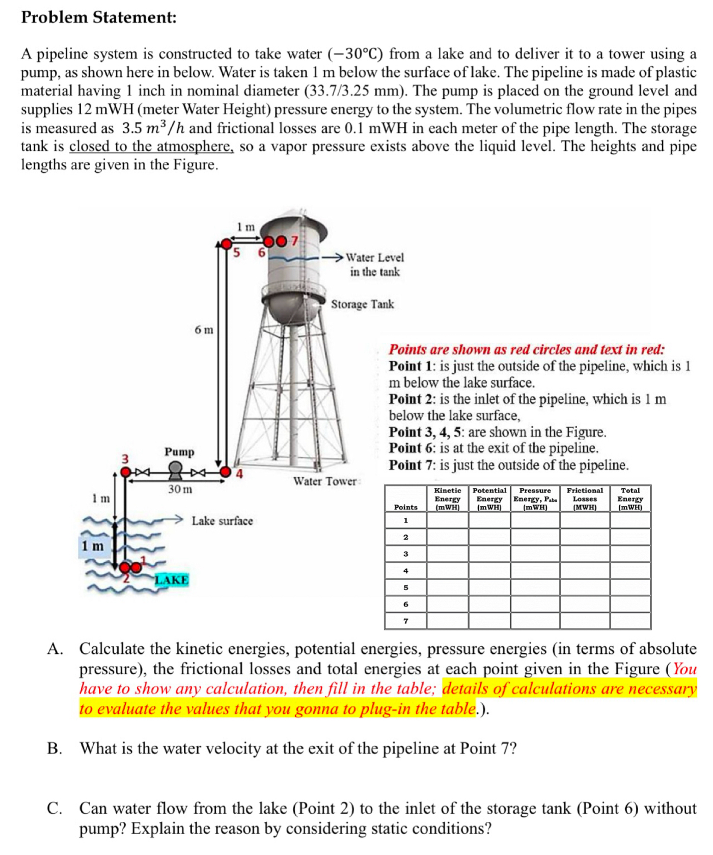 Solved Problem Statement A Pipeline System Is Constructed To Chegg Com