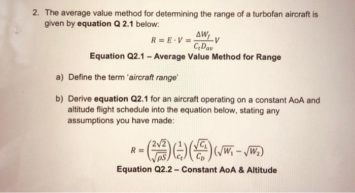 Solved The average value method for determining the range of | Chegg.com