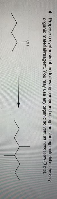 Solved 1. Propose a synthesis of the following compound | Chegg.com