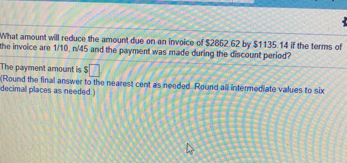 solved-what-amount-will-reduce-the-amount-due-on-an-invoice-chegg