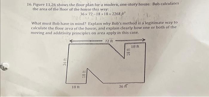 Solved 16. Figure 11.26 shows the floor plan for a modern, | Chegg.com