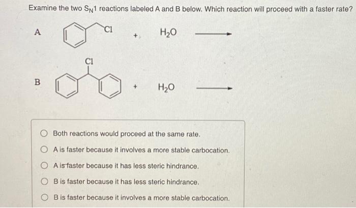 solved-examine-the-two-sn1-reactions-labeled-a-and-b-below-chegg