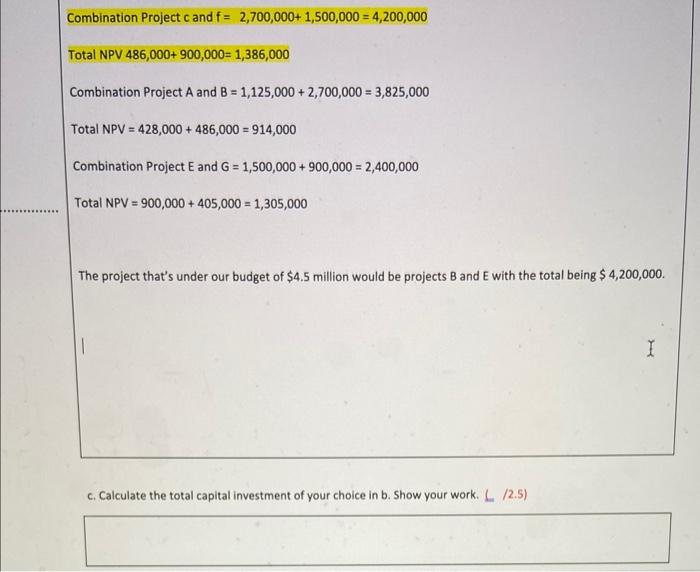Solved Combination Project c and | Chegg.com