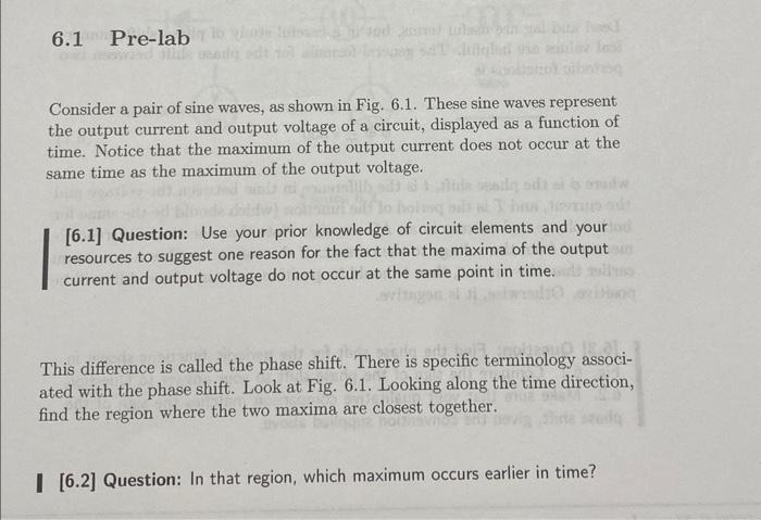 Consider a pair of sine waves, as shown in Fig. 6.1. | Chegg.com