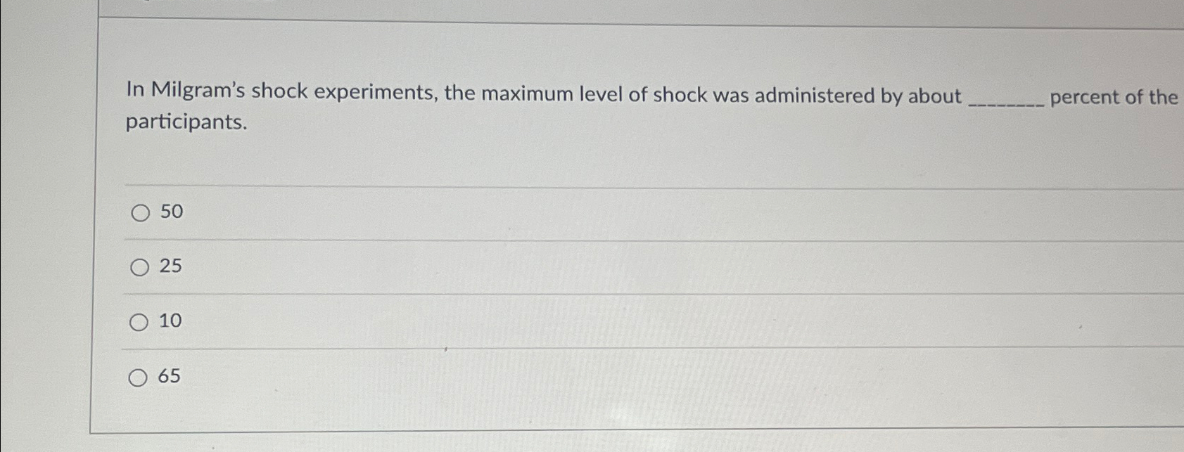 milgram's shock experiments had what main conclusion