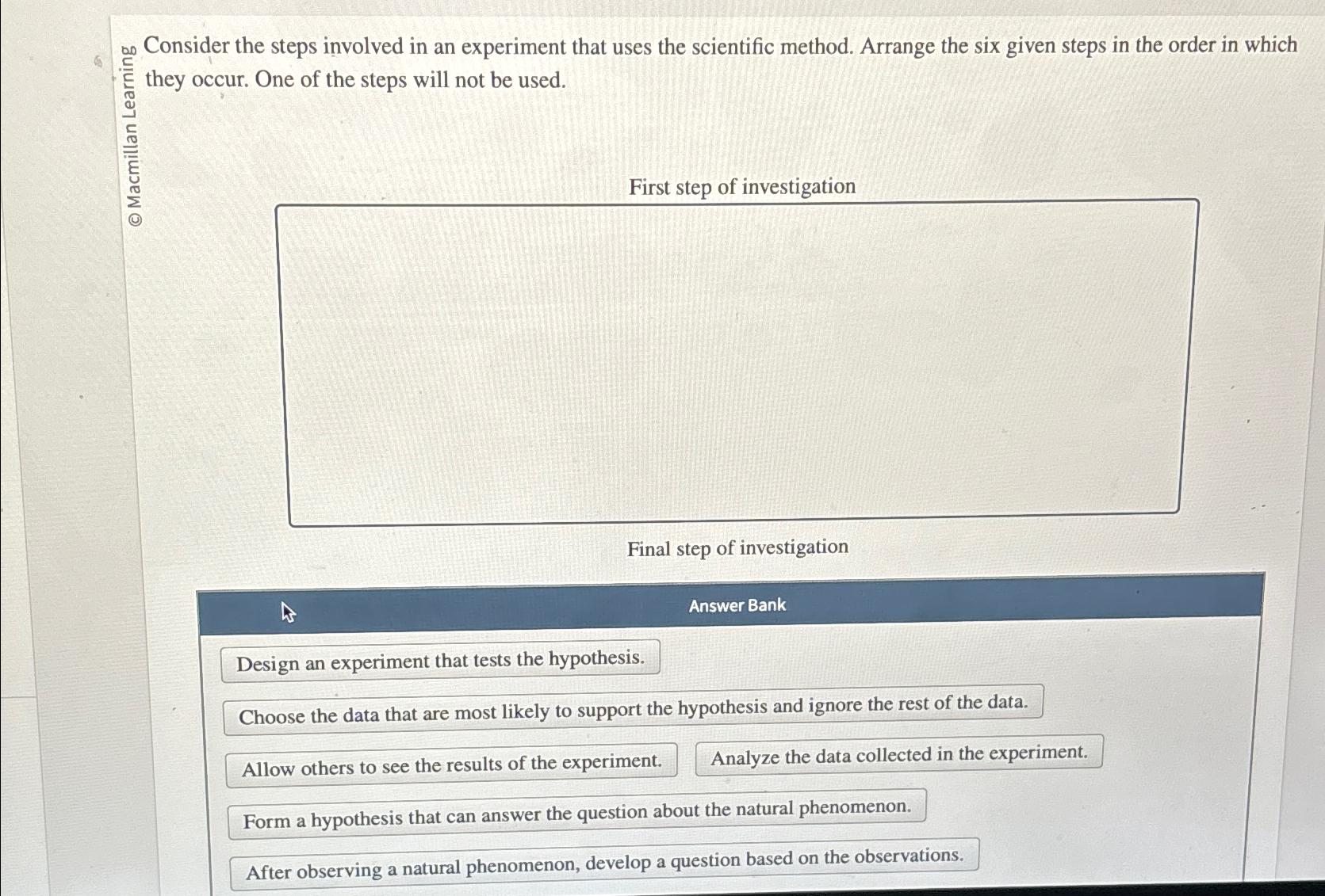 Solved 9?50 ﻿Consider the steps involved in an experiment | Chegg.com