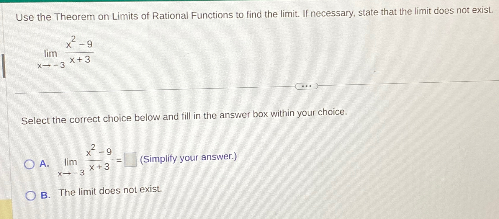 Solved Use the Theorem on Limits of Rational Functions to | Chegg.com