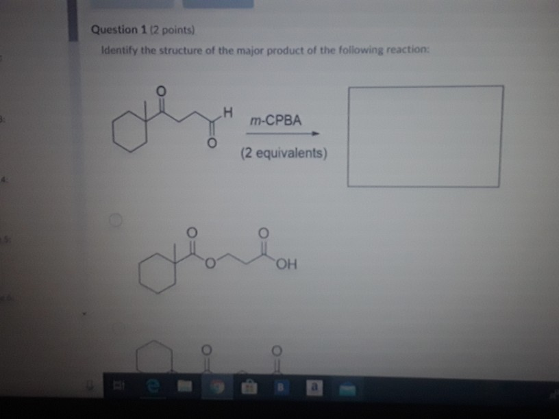 Solved Question 1 (2 points) Identify the structure of the | Chegg.com