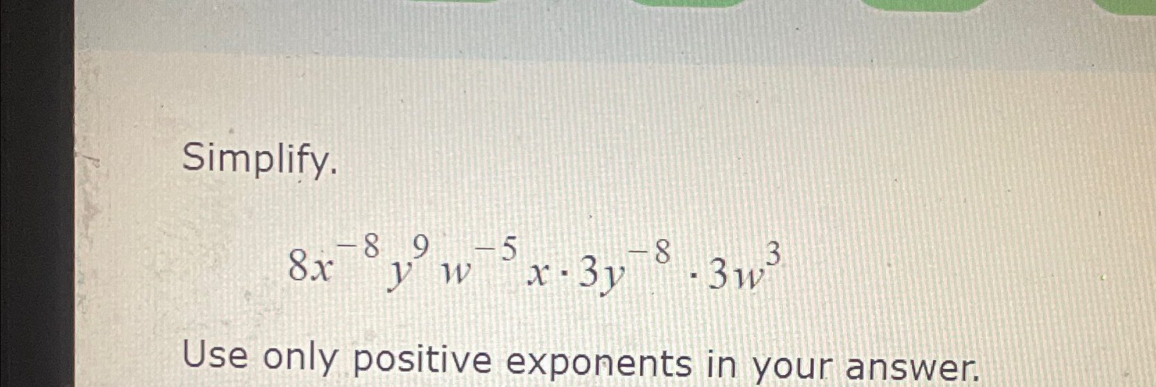 5x - 3y = 8