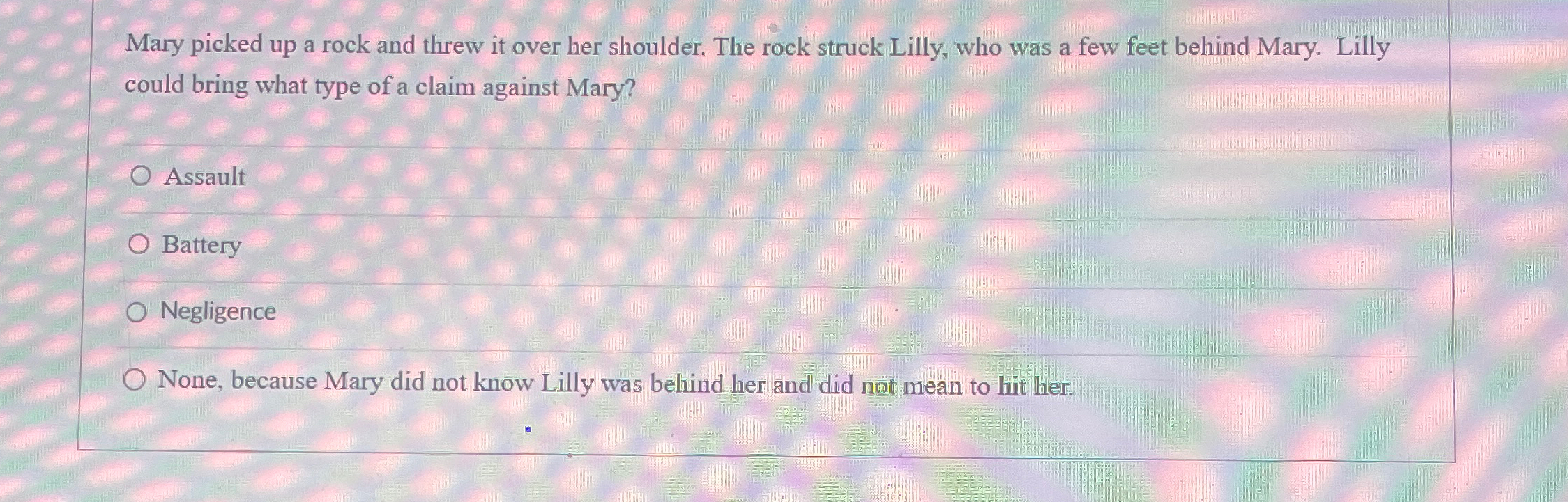 Solved Mary picked up a rock and threw it over her shoulder. | Chegg.com