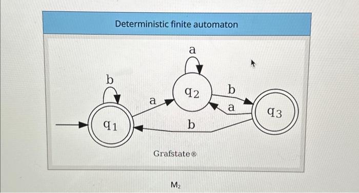 I have 2 DFAs shown below. you can see the names M1 | Chegg.com