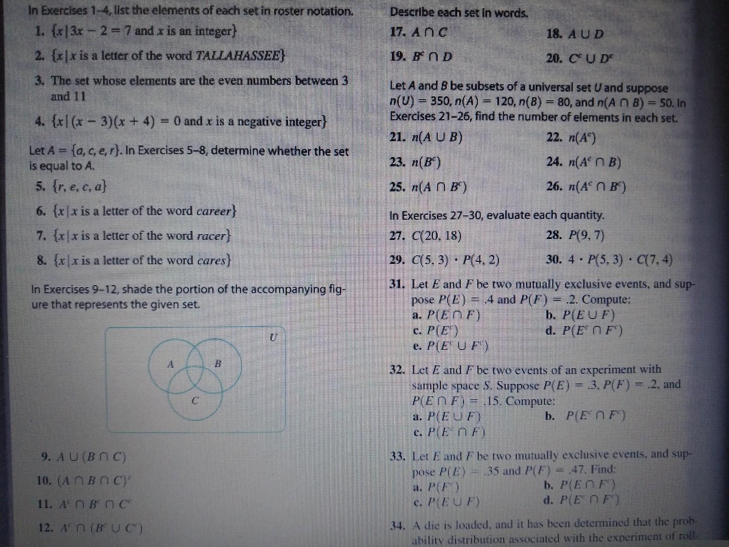 Solved could you solve questions 2 , 9 ,12, 20, 25, 29 , | Chegg.com