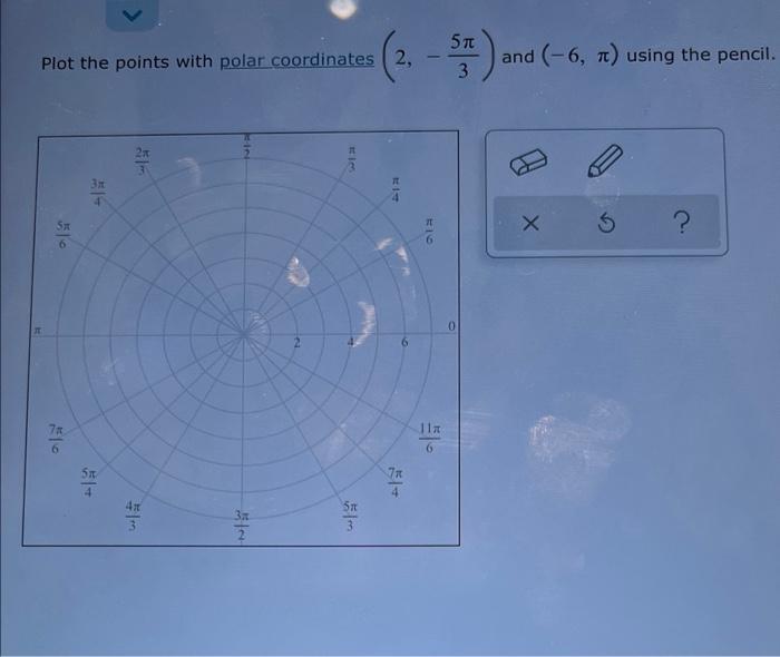 Solved st) and (- - Plot the points with polar coordinates | Chegg.com