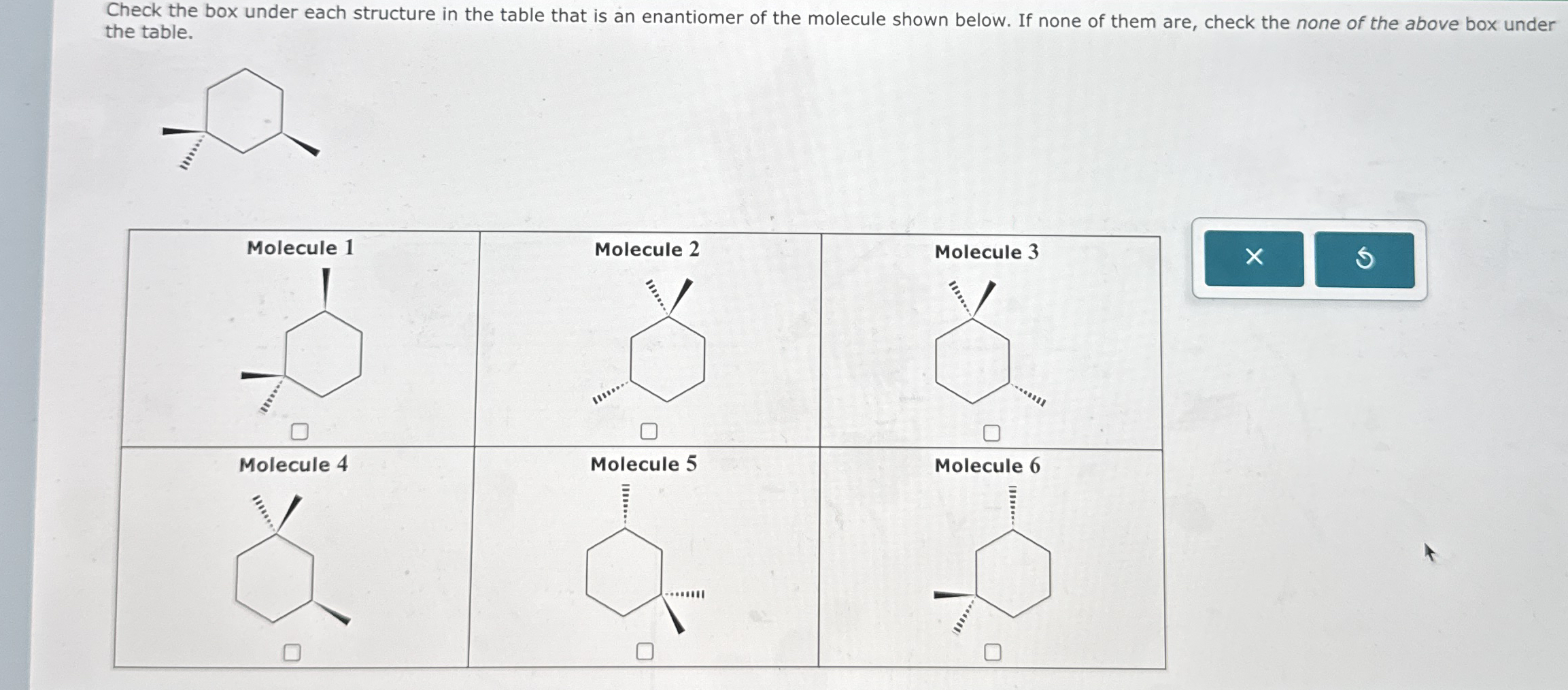 Solved Check the box under each structure in the table that | Chegg.com