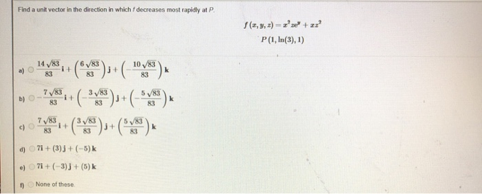 Solved Find A Unit Vector In The Direction In Which | Chegg.com