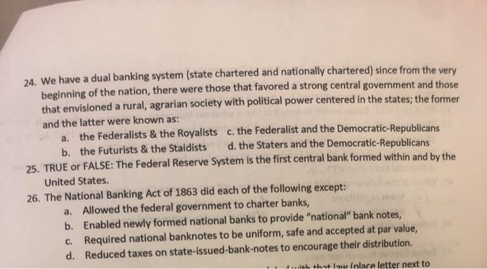 Solved 29. Bank Holding Company Act-1956 30. Amendments to | Chegg.com