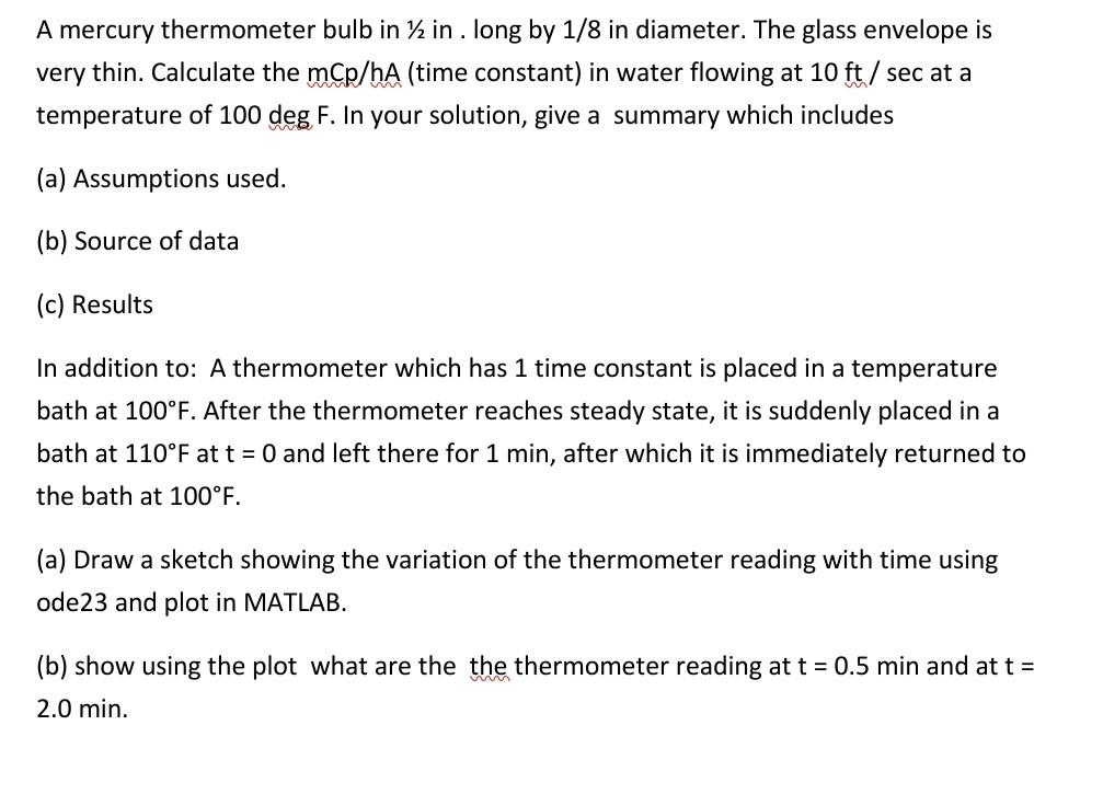 A mercury thermometer bulb in 1/2 in . long by 1/8 in
