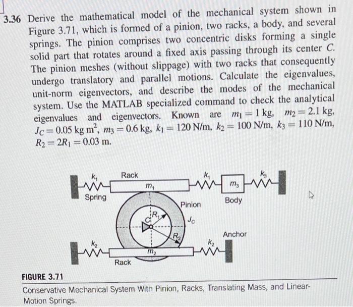 solved-3-36-derive-the-mathematical-model-of-the-mechanical-chegg