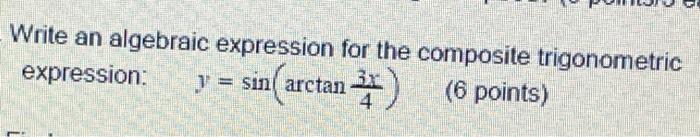 Solved Write an algebraic expression: expression for the | Chegg.com