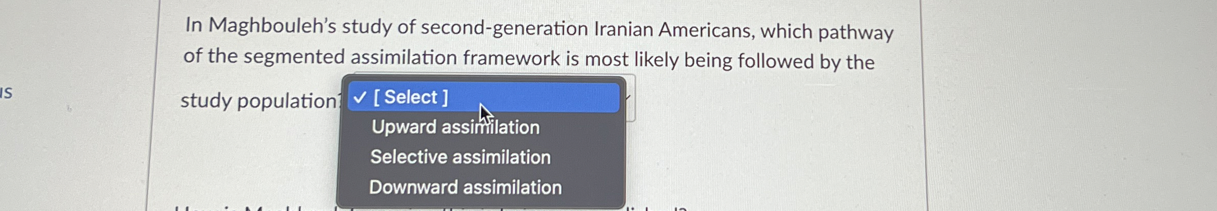 Solved In Maghbouleh's study of second-generation Iranian | Chegg.com